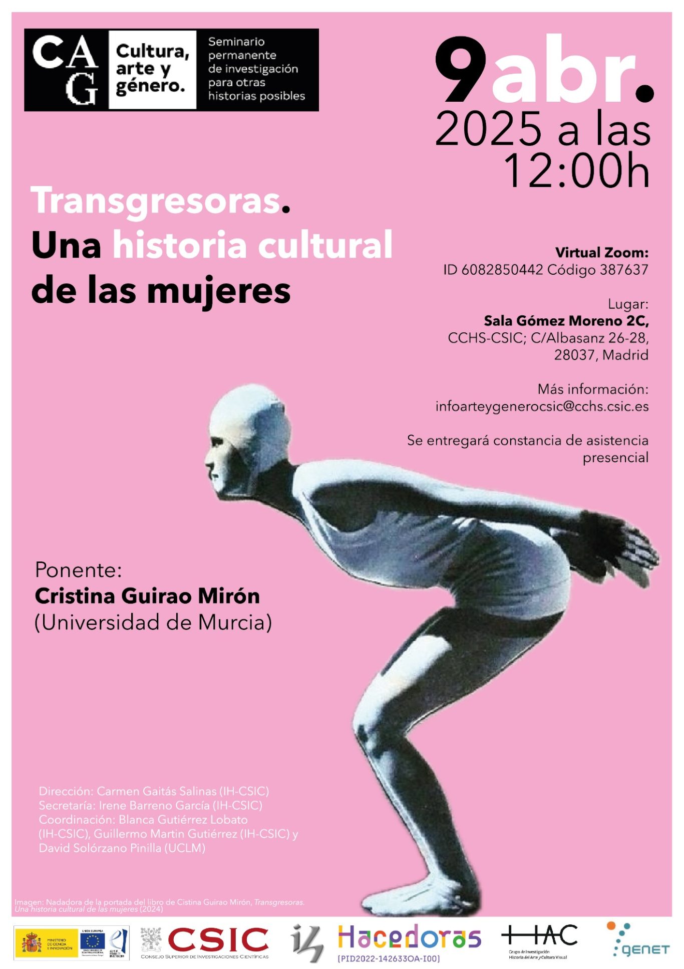 Seminario "Cultura, arte y género" (Abr. 2025)